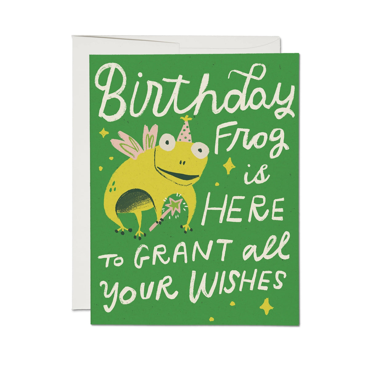 Red Cap Cards - Birthday Frog Greeting Card

Illustrated by Dylan Mierzwinski
A2 - 4.25 x 5.5 inch