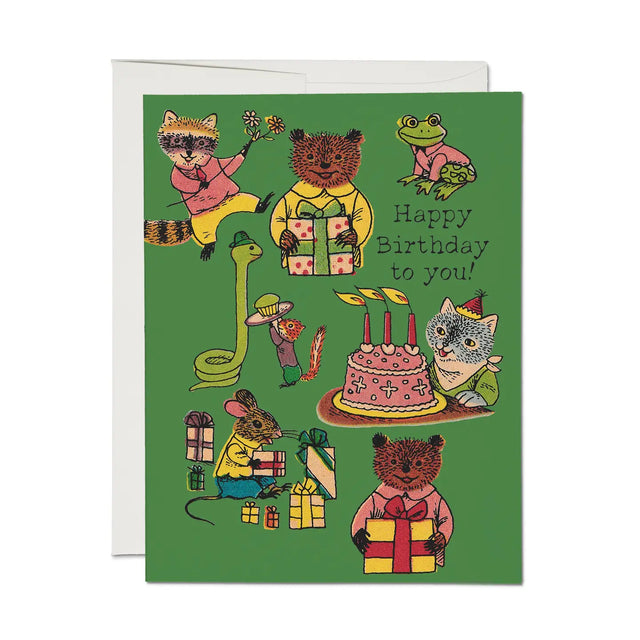 Red Cap Cards - Critter Wishes Greeting Card

Illustrated by Richard Scarry
A2 - 4.25 x 5.5 inch