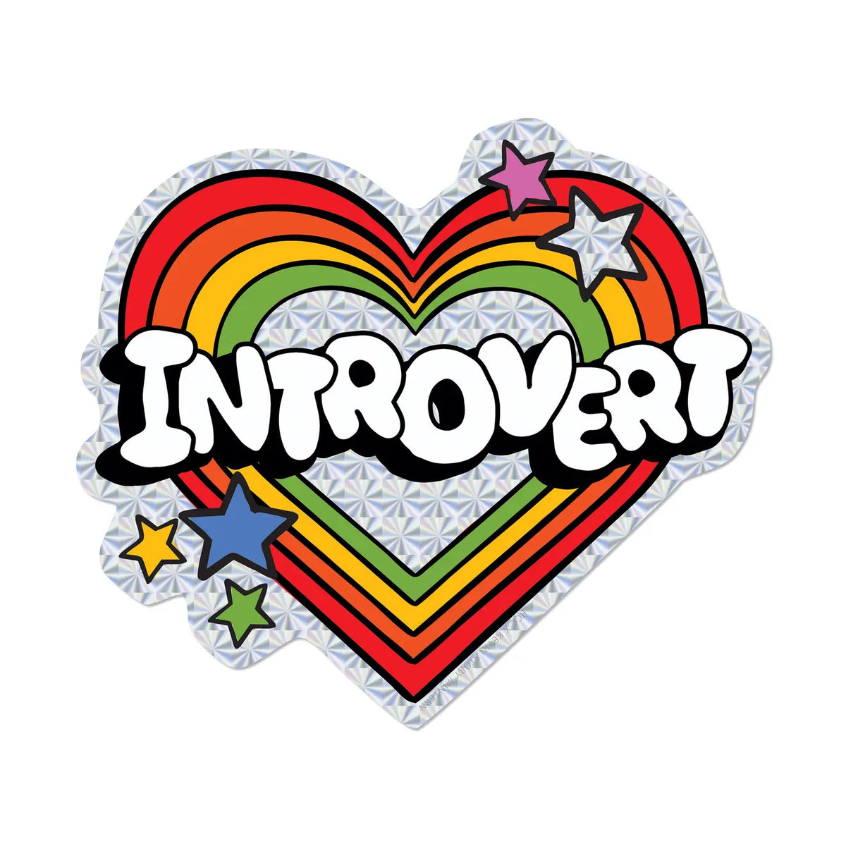 Illustrated by Kevin Story Mintern
Approximately 2.8499 in x 2.5066 in
Glossy Prismatic Sticker Material