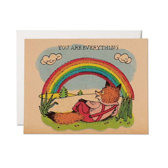 Red Cap Cards - You Are Everything Greeting Card

Illustrated by Richard Scarry
A2 - 4.25 x 5.5 inch