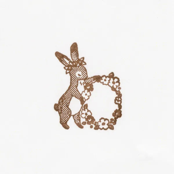 Ressa - A Rabbit With A Floral Ornament Wooden Stamp

"Bunny Adorning Flowers" is a story about a rabbit who loves flowers and gives flower decorations to friends as presents.


Stamp body: 31×× width× 24mm