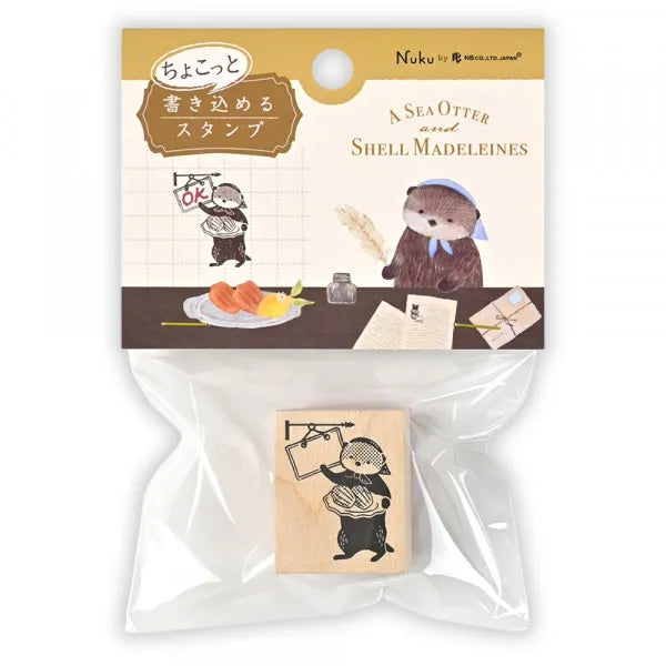 Ressa - A Sea Otter and Shell Madeleines Wooden Stamp

"Otters and Madeleines" is the story of Otters, who run a madeleine-themed shop by the sea.


Height 110× Width 85mm

Stamp body: Height 31× Width 25× Height 24mm