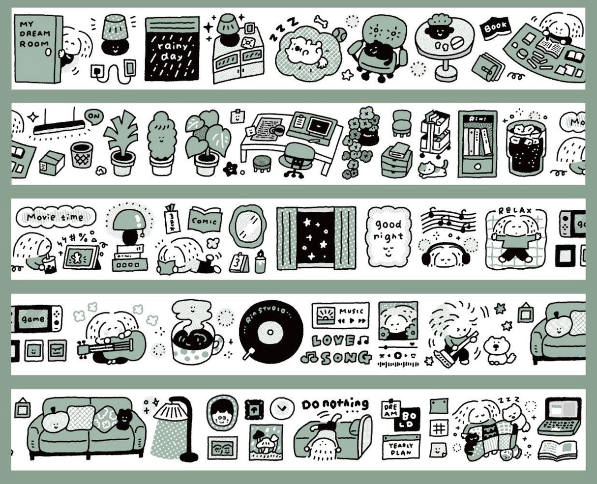 RiN! Studio - My Dream Room Washi Tape

Volume 50: Today we bring you the <my dream="" room=""> category, which has captured the beautiful room Rin is picturing in her life as an artist:)</my>