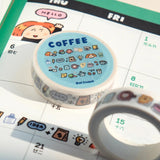 Coffee Mini:

Are you a coffee lover, would you say no to a beautiful latte? Or you are more like a cold brew person? Or you just like it simple and black.

Here we have the coffee mini washi tape, it brings you all the elements related to coffee.
 My dear coffee lovers, what are you waiting for?