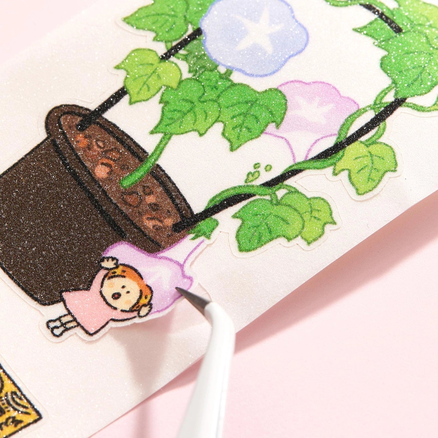 Step into a world that shimmers. Our Dazzling World Kisscut Washi Tape features dreamy illustrations with a sparkle / bling finish - catching the light with every angle for a touch of everyday magic. 

 The kisscut design lets you peel off individual pieces effortlessly, no scissors required. Perfect for planners, journals, scrapbooks, and adding a little extra shine to anything you create. 

 Peel. Stick. Sparkle. 


 Choose from the following products 
 .: Full Roll Washi Tape 

 Materials: 
 .: Die Cut W