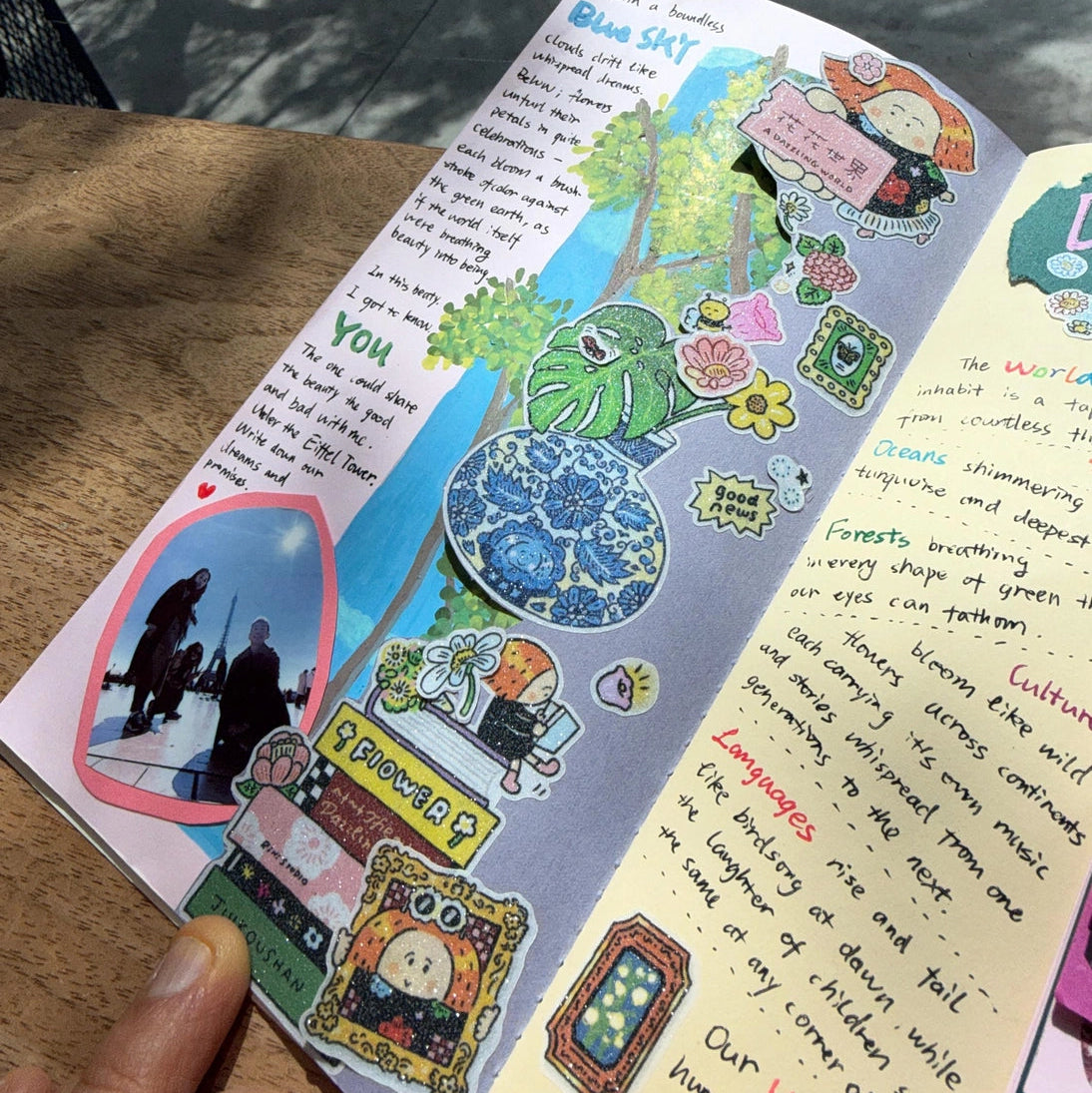 Step into a world that shimmers. Our Dazzling World Kisscut Washi Tape features dreamy illustrations with a sparkle / bling finish - catching the light with every angle for a touch of everyday magic. 

 The kisscut design lets you peel off individual pieces effortlessly, no scissors required. Perfect for planners, journals, scrapbooks, and adding a little extra shine to anything you create. 

 Peel. Stick. Sparkle. 


 Choose from the following products 
 .: Full Roll Washi Tape 

 Materials: 
 .: Die Cut W