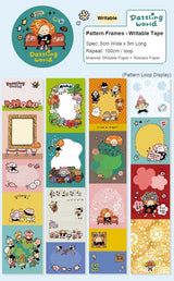  Bring a little sparkle to your notes. Our Dazzling World Writable Washi Tape features whimsical, light-catching illustrations on a smooth, writable surface - so you can jot down dates, labels, reminders, or tiny messages directly onto the tape. 

 Perfect for planners, journals, gift tags, and organizing with a touch of magic. 

 Write it. Stick it. Make it shine. 

 Choose from the following products 
 1. Washi Tape Full Loop 

 Materials: 
 Washi tape on release paper 

 SIZE: 
 Full roll: 45mm wide x 5m