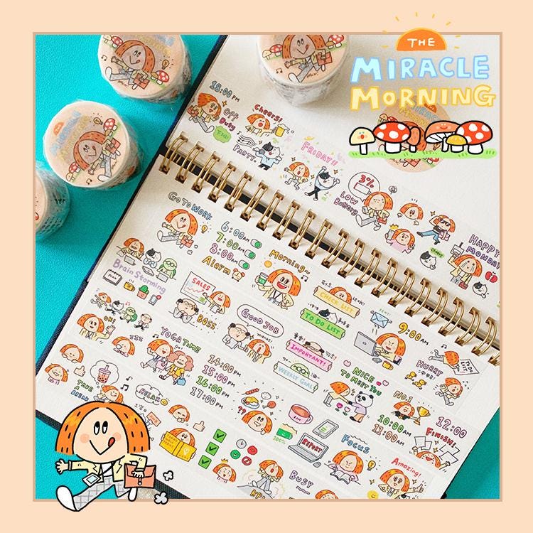 RiN! Studio - Office Life Washi Tape

Volume 3: Today we bring you the <work diary=""> category, which has captured the beautiful life Rin is experiencing everyday at work:)

Materials: Washi tape on release paper&nbsp;

Full roll: 3cm wide x 5m long&nbsp;</work>
