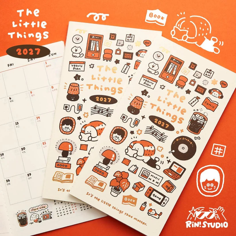 TN Size Monthly Planner · 48 pages Monthly, slim, and sized for a Traveler's Notebook - light enough to actually leave the house with you. For anyone who wants the plan without the weight. It's the little things that matter.