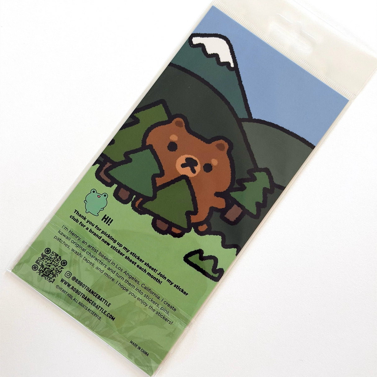 Robot Dance Battle Sticker Sheet - A Bearly Day Planner

This is part of a new series of sticker sheets that feature different "days".

There are 21 individual stickers on the sheet full of a bearly trying bear.

They are vinyl stickers on a clear plastic sheet with a backing card and packaging that's ready to display.

The sticker sheet is 3.75 x 5.8"