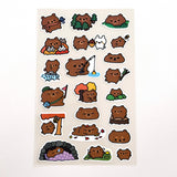 Robot Dance Battle Sticker Sheet - A Bearly Day Planner

This is part of a new series of sticker sheets that feature different "days".

There are 21 individual stickers on the sheet full of a bearly trying bear.

They are vinyl stickers on a clear plastic sheet with a backing card and packaging that's ready to display.

The sticker sheet is 3.75 x 5.8"