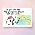 Chicken is giving you an update on the week ahead.


You will receive one copy of the sticker with this listing.

Printed on premium vinyl with a UV laminate to protect it from the sun. Great for planners, bullet journals, laptop, water bottles, anywhere!

 This is a 2.5 x 1.72" sticker.