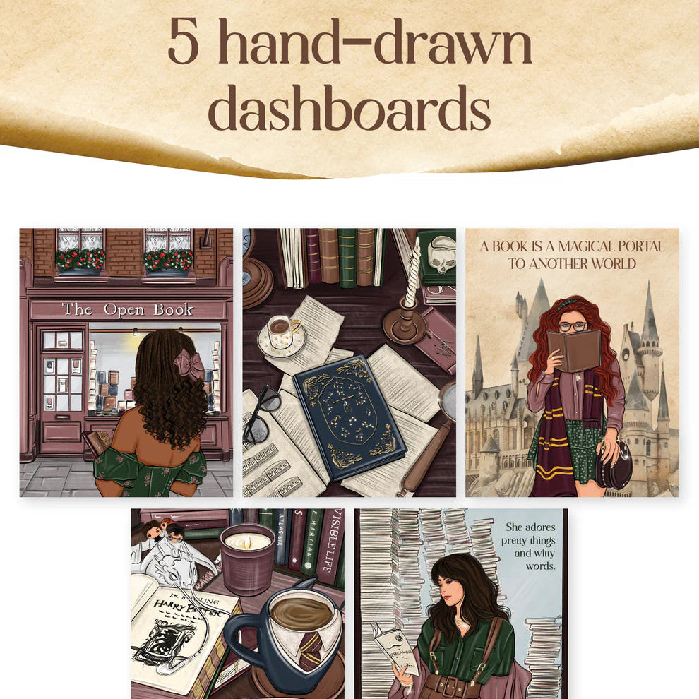 Step into the world of classic literature with the Dark Academia All Booked Up Journal. Perfect as a book journal, reading planner, or book planner, it’s designed for those who love the charm of old libraries and the allure of Dark Academia. Capture your reading lists, reflections, goals, and inspirations in this elegant companion that blends style with function. Enhance your literary journey with every page.

Track Your Reading Journey:&nbsp;The&nbsp;Book List&nbsp;section allows you to document titles, au