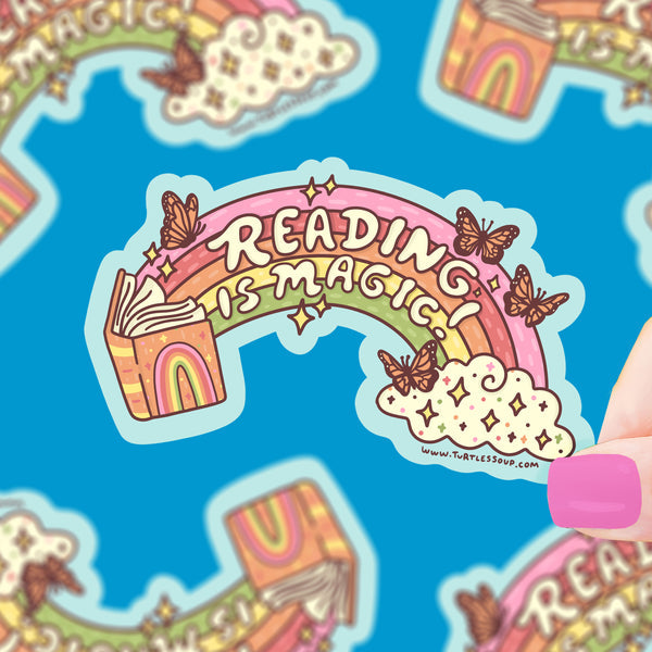 Get transported into a magical world of wonder and adventure through reading! Reading truly is magic!