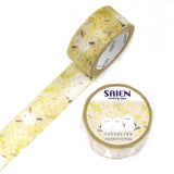 SAIEN - Shima Enaga Long-Tailed Tit Bird and Mimosa Washi Tape