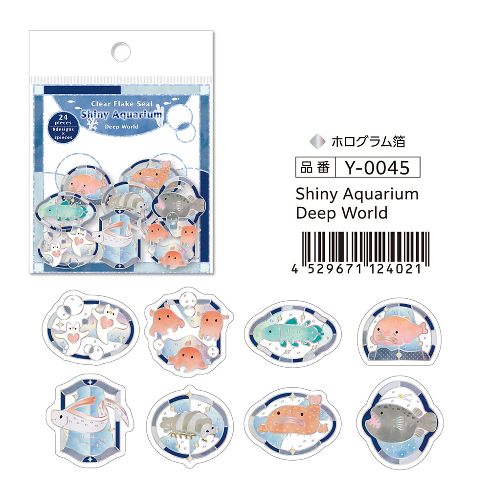 ✨ Mysterious Creatures of the Deep World

The backing paper has a handle, making it easy to peel off and simple to decorate—another great feature. It's perfect for collages of notebooks and planners, or for decorating your favorite favorite items!
