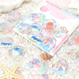 ✨ Relaxed and Cute Little Creatures by the Water... Peaceful Sea...

The backing paper has a handle, making it easy to peel off and simple to decorate—another great feature. It's perfect for collage of notebooks and planners, or for decorating your favorite favorite items!