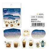 The magical midnight moment created by 'SAIEN ☆ Hoshikage Café ☆ Evening Waiting Soda ☆ Flake Seal' is now available in our online shop! The cute design adds color to your planner or notebook, making special moments even more beautiful.