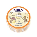 SAIEN Bear and Honey Bee Washi Tape