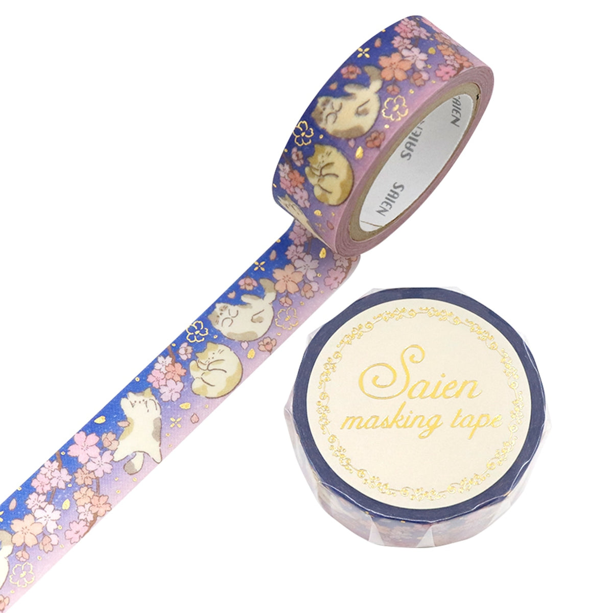 SAIEN Foil Washi Tape - Spring Evening