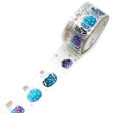 Each bottle looks like a miniature universe, sparkling stars, gentle gradients, and cosmic accents that feel whimsical and serene. The hologram foil details add a subtle shine, making the tape glimmer like starlight when it catches the light.