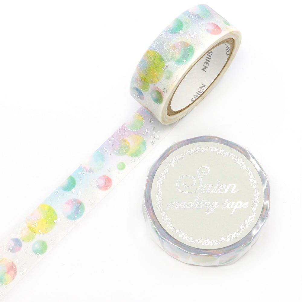 SAIEN Washi Tape - Bubble Sabon (UR-3075)