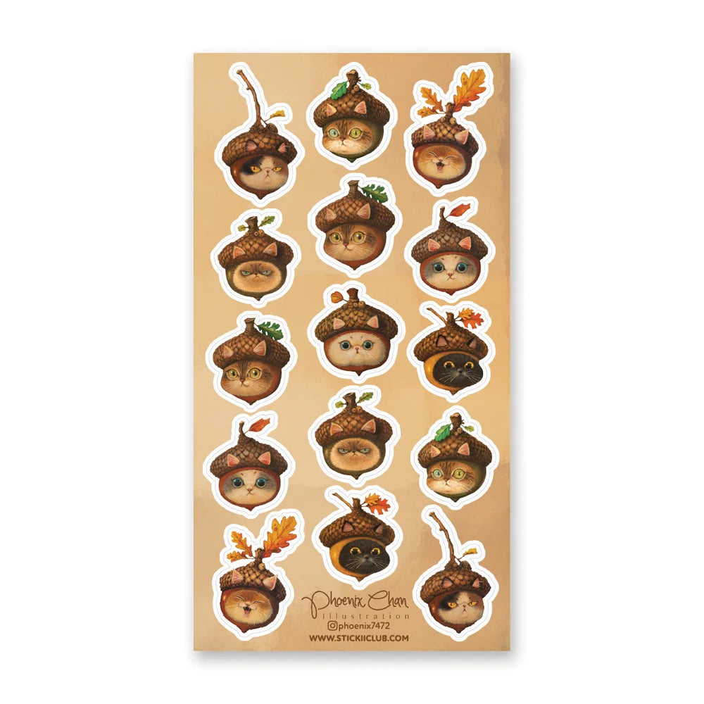 🌰🐱 Equal parts woodland whimsy and feline charm, @phoenix7472’s acorn-capped kitties peek out with wide eyes and expressive faces. Nestled in textured shells and crowned with autumn leaves, each little feline is curious and full of personality. Playful, cozy, and magical, this collection captures the heart of fall in the most purr-fectly unexpected way.