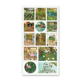 🌷🏡 In @asiaspettel’s countryside, every path seems to lead somewhere peaceful and blooming. Wander past cottage gardens bursting with flowers, sunny kitchens filled with homemade treats, quiet orchards, and cozy corners made for reading beneath the trees. With soft colors and beautifully detailed scenes, this sheet captures the gentle magic of country living.

Art by: @asiaspettel

One sticker sheet is included.
• Top Coating: Gold foil
• Adhesive Layer: PVC (plastic)
• Backing Layer: Clear PET
• 6.69"x3.