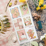 🐌💐 @simone.goder’s sheet is crawling with tiny romance, fun florals, and tender little moments for the bugs we don’t always stop to adore. From a bug tucked inside a jug to a beetle on a rug, snails being lovingly held, and a slug mixing up a self-love potion, these are definitely giving big feelings, tiny legs, and a whole lot of buggy charm.

Art by: @simone.goder

• One sticker sheet is included.
• Top Coating: None
• Adhesive Layer: Paper
• Backing Layer: Paper
• 6.69"x3.54"
• Weight-0.03oz
• 1 Sheet 