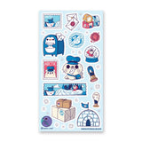 STICKII - Penguin Post Sticker Sheet

Through snow and sleet and even more snow! The Arctic post office delivers on time no matter the weather. We’ve put your coolest party invitation in the penguin post box – don’t forget to fish for your mail in the morning! See ya there!

Art by: @taylor_ross1
Top Coating: None
Adhesive Layer: PVC (plastic)
Backing Layer: Clear PET
6.69" x 3.54".
Weight - 0.03lbs.
1 sheet included&nbsp;