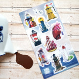 STICKII - Teapot Lighthouses Sticker Sheet