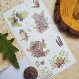 STICKII - Tree Houses Sticker Sheets

What if woodpeckers are just trying to find out if their besties are at home? Spend some time venturing up into the highest branches and observe the society of woodland creatures no ever sees.

Art by: @_beccotti_
Top Coating: None
Adhesive Layer: Paper
Backing Layer: Paper
6.69" x 3.54".
Weight - 0.03lbs.
1 sheet included&nbsp;