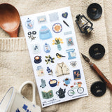 STICKII Sweater Weather Joy Sticker Sheet

🫖📖 With warm knits and teapots, brew a cozy daydream with @och_monika’s delightful set. From the soft blue sweater, a reminder of autumn days, to a vintage bicycle rolling through the garden, these designs invite us to slow down, sip some tea, and savor life’s simple pleasures.