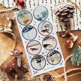 STICKII Through the Snow Seals Sticker Sheet

🦊🐇 Step into a storybook winter! This set captures quiet moments in nature — glistening snow, icy streams, and the soft stillness of a woodland blanketed in white.