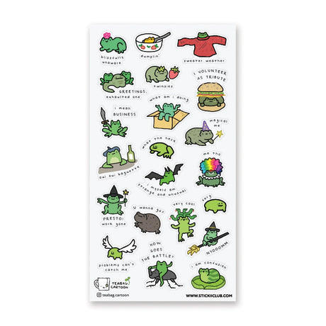 STICKII What ARE Frogs? 1 Sticker Sheet STICKII