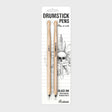 For desk drummers, restless tappers &amp; future rock legends. A pair of drumsticks cleverly disguised as pens, ready for meetings, maths lessons or impromptu solos on the nearest tabletop. Perfect for anyone convinced they're the next Phil Collins. Practice your paradiddles, look busy at work, then get back to annoying the neighbours. Smaller than a drum kit, cheaper than a drum kit, and considerably easier to fit in a pencil case. A great gift for fidgety fingers.

Black Ink
Ballpoint pens shaped like dru