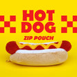 Store stationery or other small items 
Plush hot dog shaped case with gold zip. Store your belongings in style by filling your hot dog bun full. Yum!

Plush Zip Pouches designed and made by SuckUK
Juicy, tasty, sweet and sour. And very cute. Stuff your stuff into something soft, and squishy. Delicious looking plush zip pouches look like foodie treats but instead of calories, they hold your everyday essentials. From cheesy slices to sickly treats, each pouch is designed to be irresistible and practical. Perf