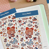 Cherry Rabbit Sailor Friends Sticker Sheet