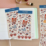 Cherry Rabbit Sailor Friends Sticker Sheet