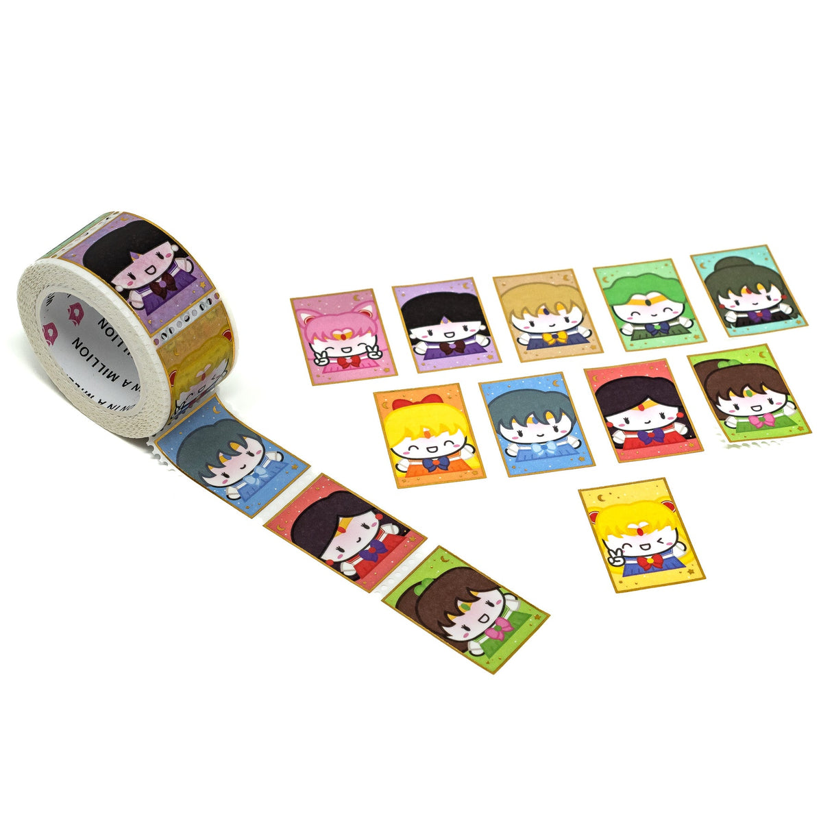 Cinta washi con sellos de Sailor Moon