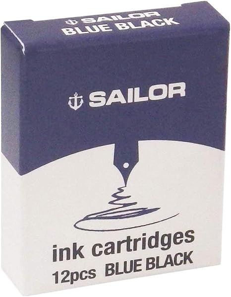The trusty Sailor blue ink in convenient cartridges. Sailor proprietary ink cartridges are compatible for Sailor fountain pens.&nbsp;

1 box of 12 Sailor Blue Proprietary Ink Cartridges
Dye-based
Made in Japan