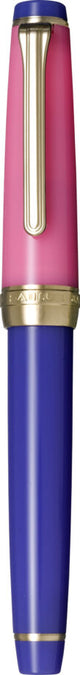 Sailor Professional Gear Slim Fountain Pen - Spring Sky is inspired by the literary work "The Pillow Book" of Japanese author Sei Shonagon.

“In Spring the early morning Sky is the most beautiful sight!
As the morning sunlight ‘creeps’ slowly over the hills, their outlines are colored a pinky red and wisps of purplish clouds trail over them.”

Pro Gear Slim size
14k gold nib
Includes 2 proprietary black ink cartridge and 1 converter