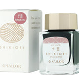 The "Four Seasons" series is inspired by the four seasons of sailors.
Please enjoy the writing instruments that make you feel the four seasons woven by the nature of Japan. Water-based dye inks.

Shikiori Series Mini Bottle Ink for Fountain Pens&nbsp;
Includes 1 x 20 ml Water Based Dye
This is a series that feels like the four seasons of the world and is made by Japanese nature. This ink is based on the color of the season.

The 20ml mini size makes it perfect for collecting small quantities.
The packaging 