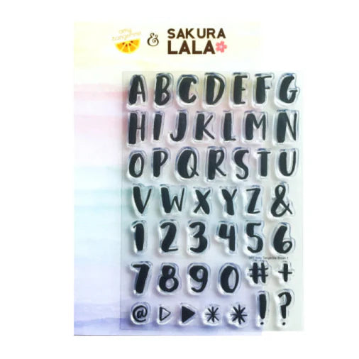 Amy Tangerine is one of the positive people around the industry. The words she writes and the way she lives is truly inspiring. Create your own positive thoughts with Amy's Brush1!

This stamp set is a collaboration between Sakuralala and Amy Tan, a designer who is very active in the American craft industry. These stamps are the perfect addition for your journal or planner!
