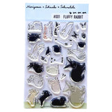 This collaboration with Moriyama, who has a wonderful shop in Ota Ward, Tokyo, and Shiko Moriyama, an illustrator who draws adorable rabbits.

"Fluffy Rabbit" is a clear stamp in the style of a rabbit's encyclopedia. It is divided into 10 types of rabbit base outline stamps, such as Netherland Dwarf, Holland Drop, and Flemish Giant, and coloring stamps that serve as patterns. You can stamp it in any color you like, so if you have a rabbit in your family, please try stamping it in the color of "my child"!
