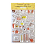 With his adorable touch, the warm atmosphere has been completed into a very cute stamp set.

It is designed to take advantage of the characteristics of clear stamps and can be combined in many ways. Peppoko and Sakuralala's Instagram and blogs will also introduce how to use this clear stamp and ideas, so please refer to it.