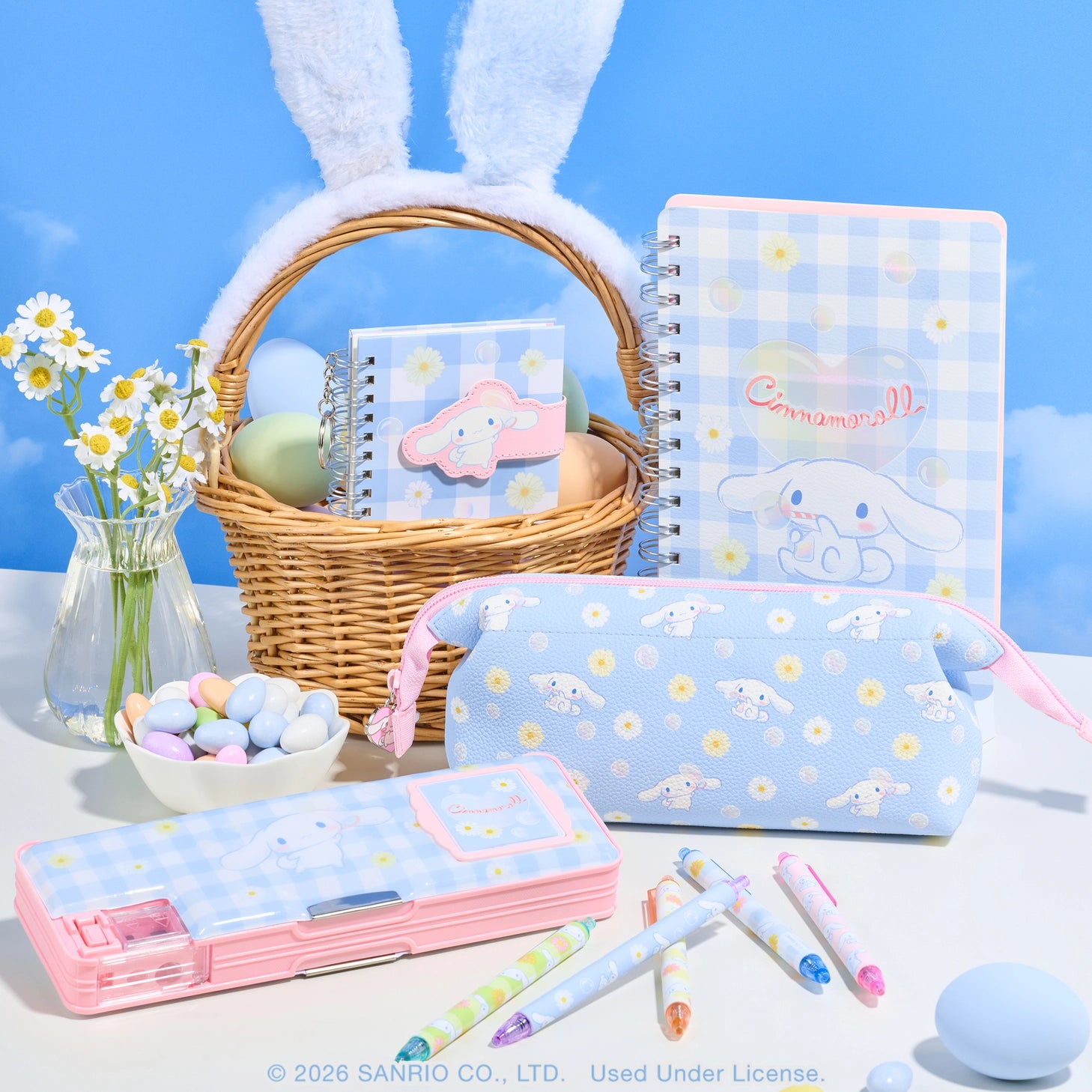 Let your ideas bloom with this Cinnamoroll™ Agatha Notebook! This spiral-bound journal features 208 lined pages, colorful reminder and tab stickers, and a double-sided pocket—perfect for planning, journaling, or gifting to any Sanrio stationery lover.