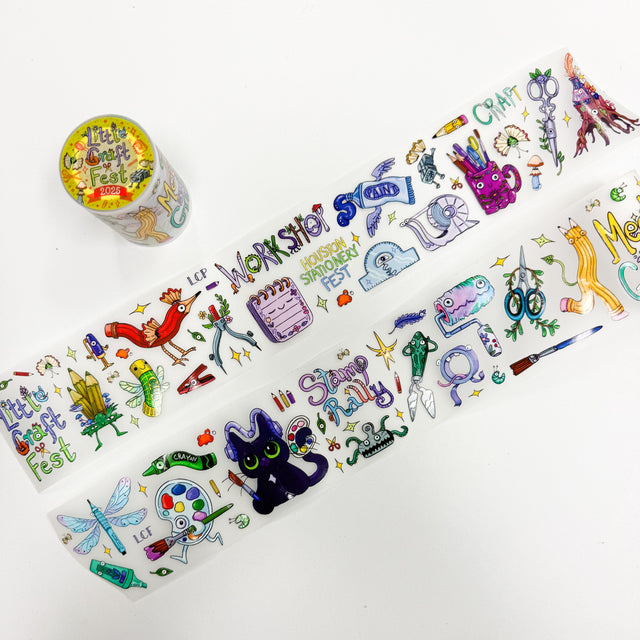 Sara Szewczyk x Little Craft Fest Pre-cut PET Tape - Houston Stationery Fest