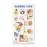 ✏️📖 School is in session, and @mochigardens’ adorable little students are doing their very best… mostly! From acing tests and hauling backpacks to sneaking snacks, falling asleep on textbooks, and tackling some seriously confusing homework, these studious critters know that school life is a mix of hard work and tiny treats. Art by: @mochigardens

Top Coating: None
Adhesive Layer: PVC (plastic)
Backing Layer: Clear PET
6.69" x 3.54".
Weight - 0.03lbs
1 sheet included