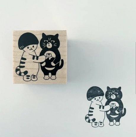 4legs Wooden Stamp - Friend (Cat)